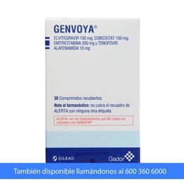 Genvoya 30 Comprimidos Recubiertos