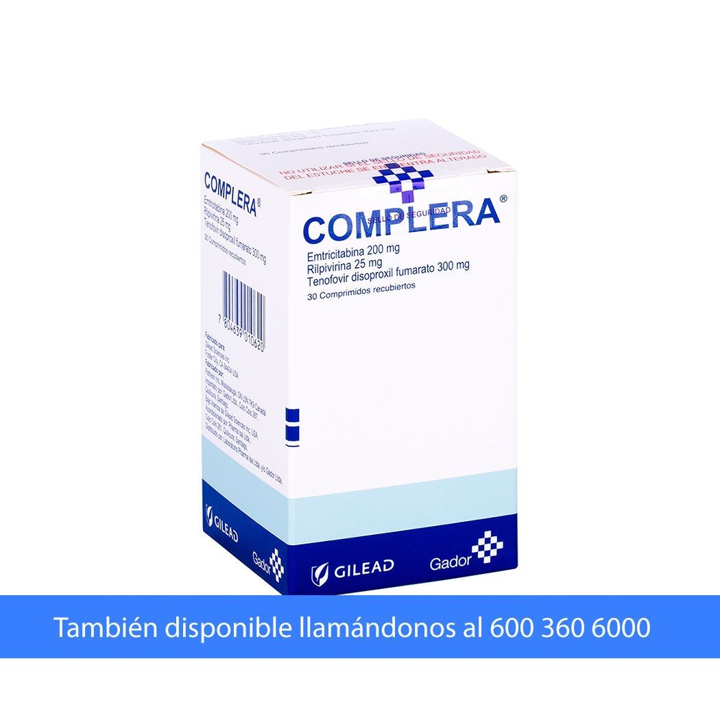 Complera 30 Comprimidos Recubiertos