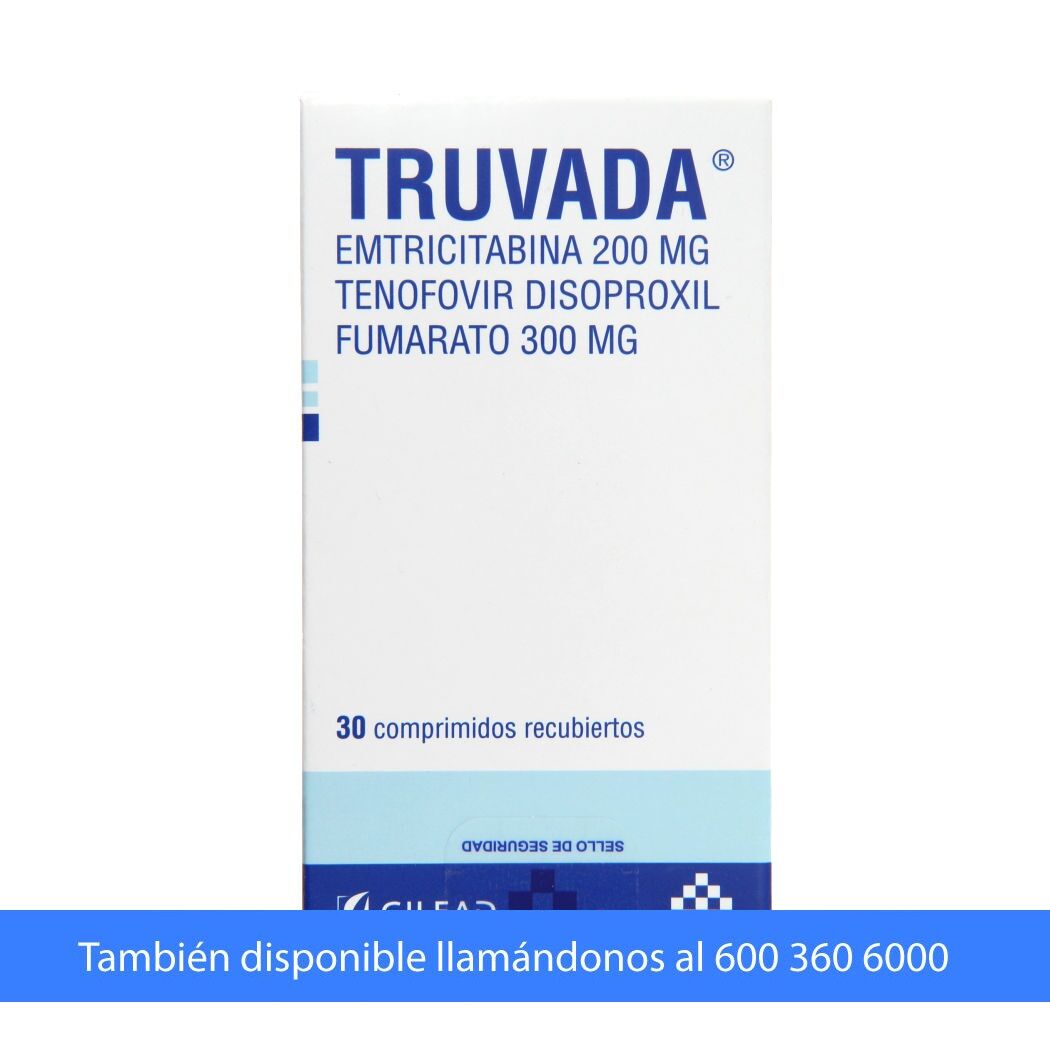 Truvada Emtricitabina / Tenofovir 30 Comprimidos Recubiertos