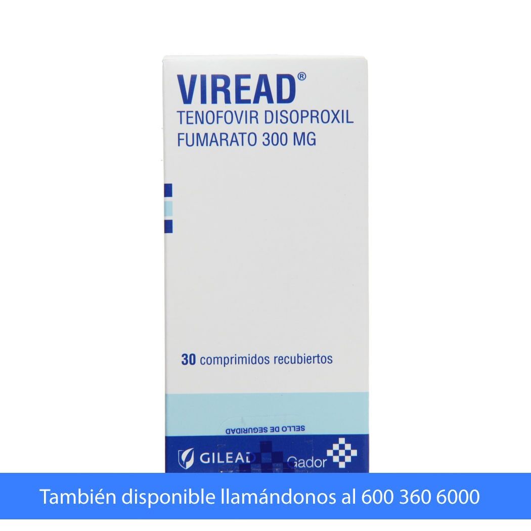 Viread (R) Tenofovir 300mg 30 Comprimidos Recubiertos