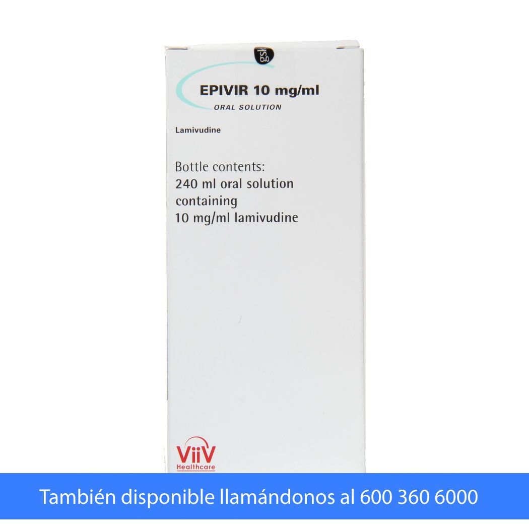 Epivir Lamivudina 10mg/ml Jarabe 240ml