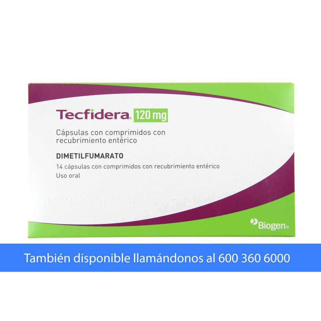 Tecfidera Dimetilfumarato 120mg 14 Cápsulas
