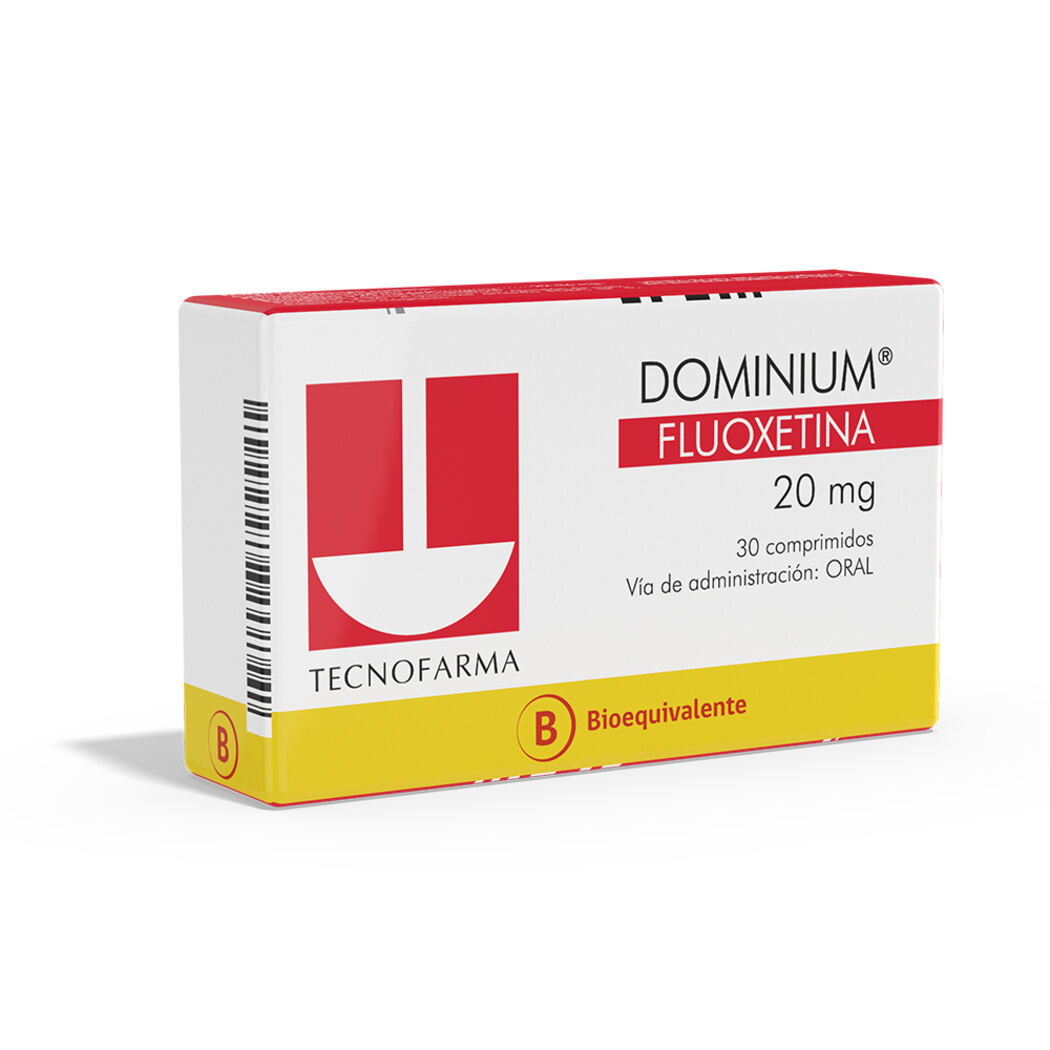 Dominium Fluoxetina 20mg 30 Comprimidos