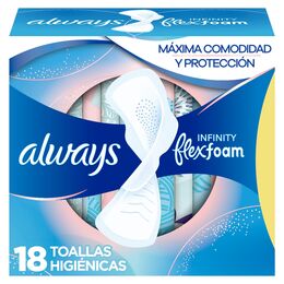 Always Toallas Femeninas Con Alas Infinity Día 18 Unidades