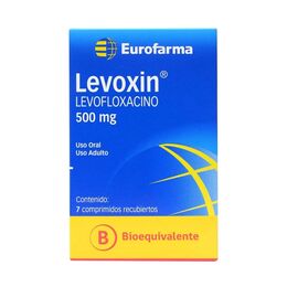 Levoxin (B) Levofloxacino 500mg 7 Comprimidos Recubiertos