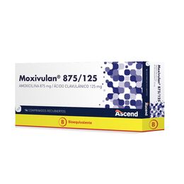 Moxivulan Ácido Clavulánico 125mg Amoxicilina 875mg 14 Comprimidos Recubiertos