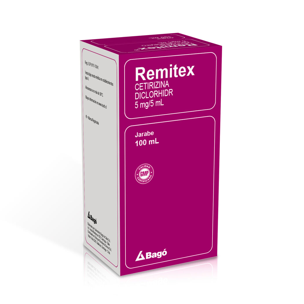 Remitex (B) Cetirizina 5mg/5ml Jarabe 100ml