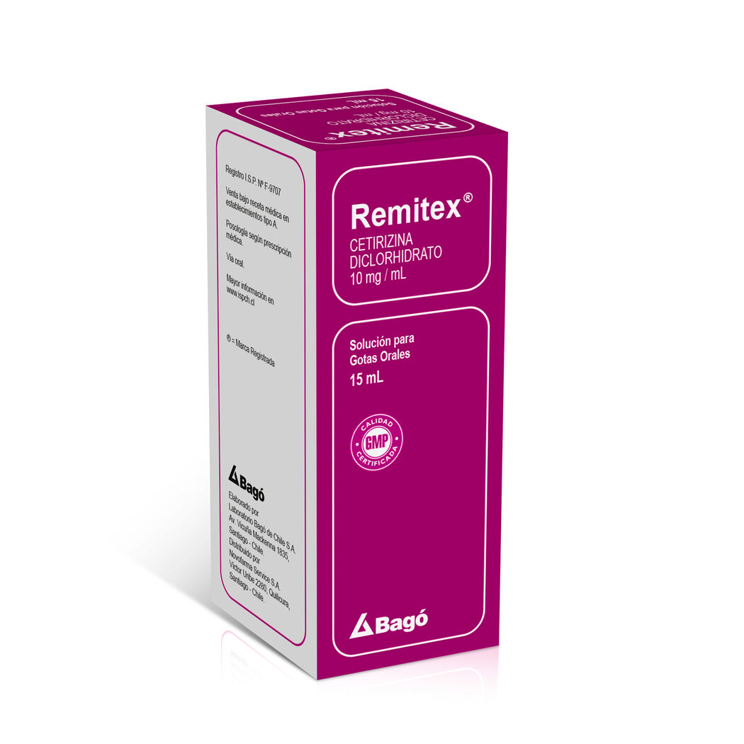 Remitex (B) Cetirizina 10mg/ml Oral Gotas 15ml