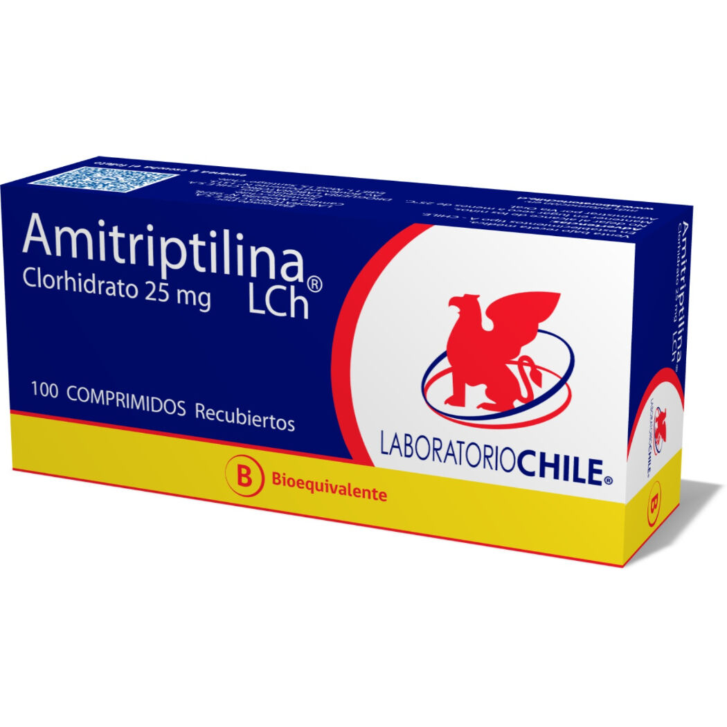 Amitriptilina (B) 25mg 100 Comprimidos Recubiertos