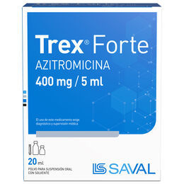 Trex Forte Azitromicina 400 mg / 5 mL Suspensión 20 mL