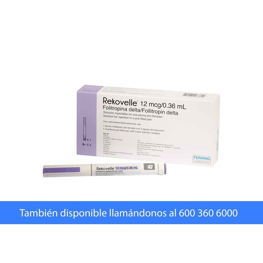 Rekovelle Folitropina Delta 12mcg/0.36ml Inyectable 1 Jeringa Prellenada