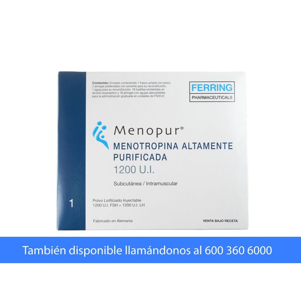 Menopur Menotropina 1200UI Inyectable 1 Frasco-Ampolla