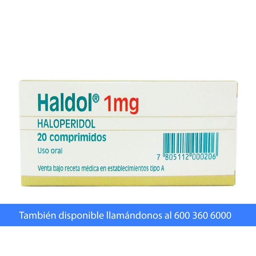 Haldol (R) Haloperidol 1mg 20 Comprimidos