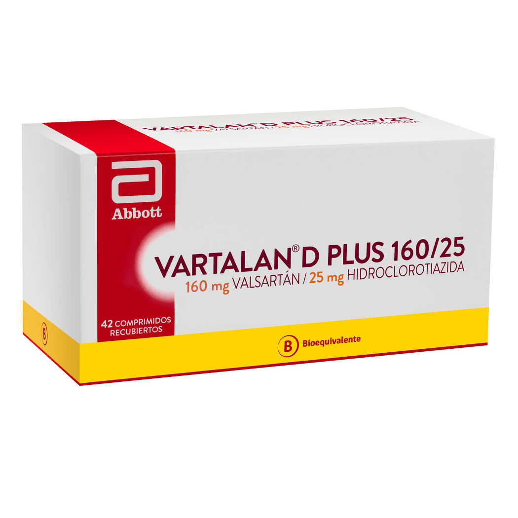 Vartalan-D Plus Valsartán 160/25 42 Comprimidos Recubiertos