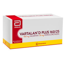 Vartalan-D Plus Valsartán 160/25 42 Comprimidos Recubiertos