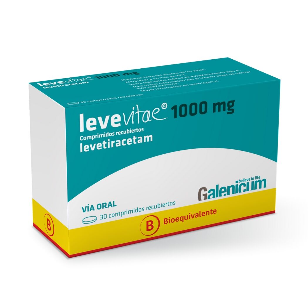 Levevitae (B) Levetiracetam 1000mg 30 Comprimidos Recubiertos