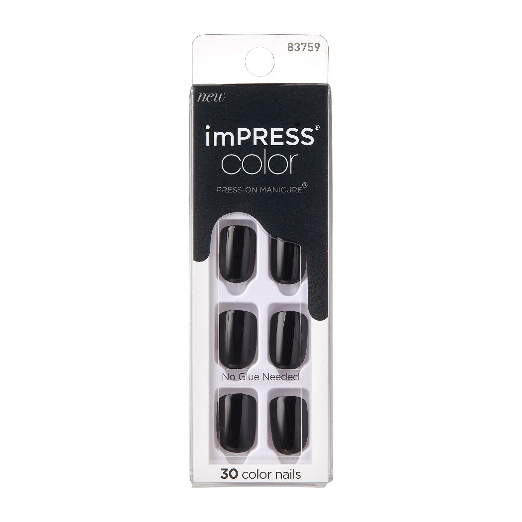 Uñas Impress Color All Black
