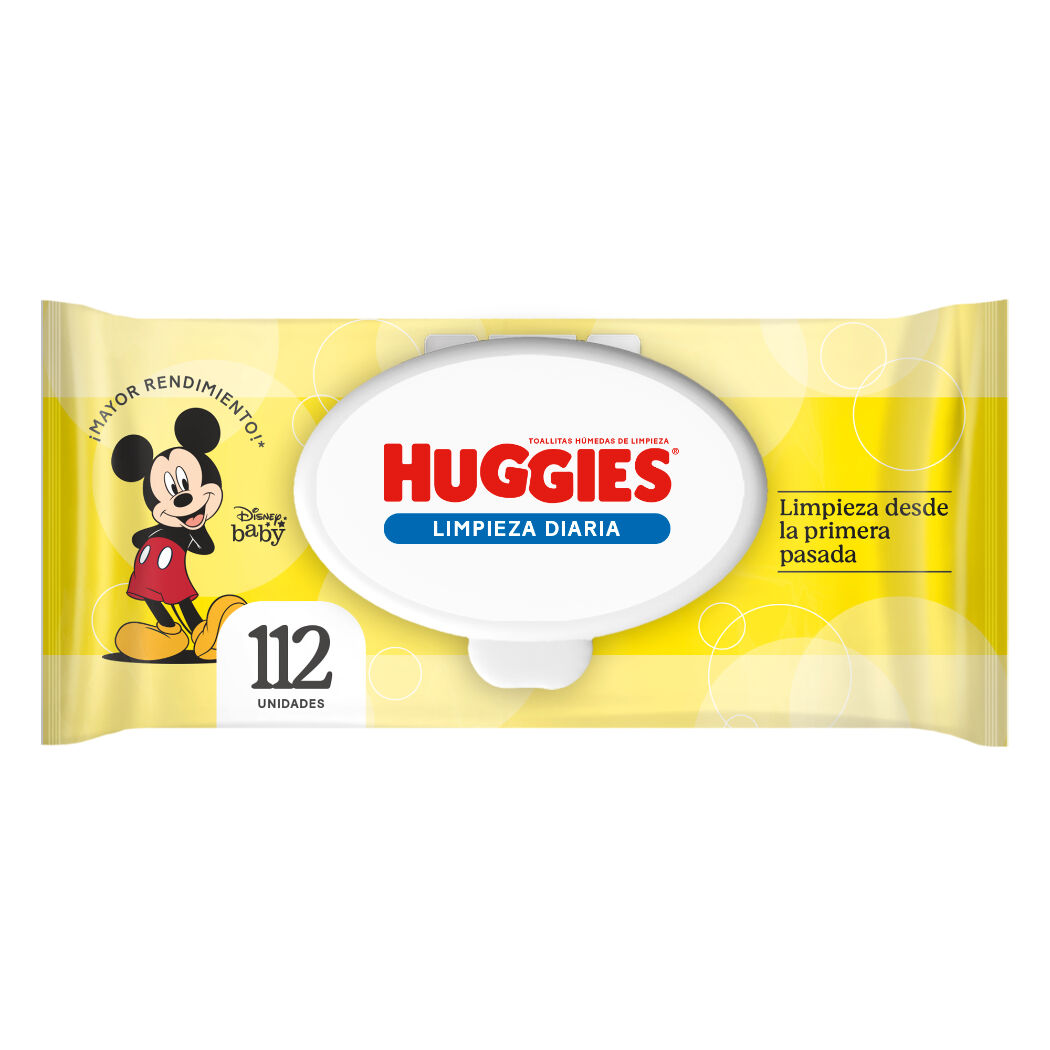 Toallitas Húmedas Huggies Limpieza Diaria 112 Unidades