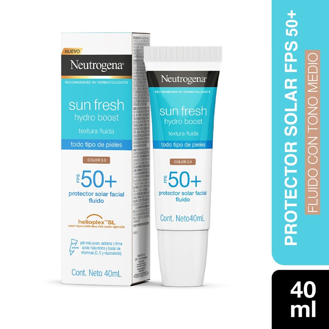 Protector Solar Neutrogena Hydro Boost Tono Medio FPS50 40ml