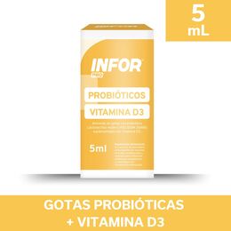Infor Baby Probiótico Vitamina D Gotas 5ml