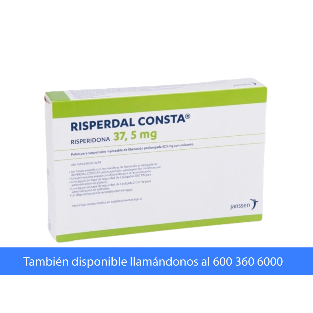 Risperdal Consta Risperidona 37.5mg Polvo Inyectable 1 Vial