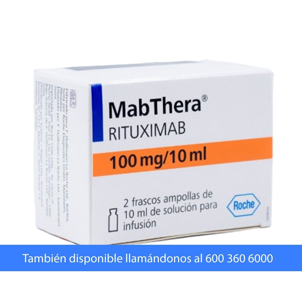 Mabthera Rituximab 100mg/10ml Inyectable 2 Frasco-Ampolla