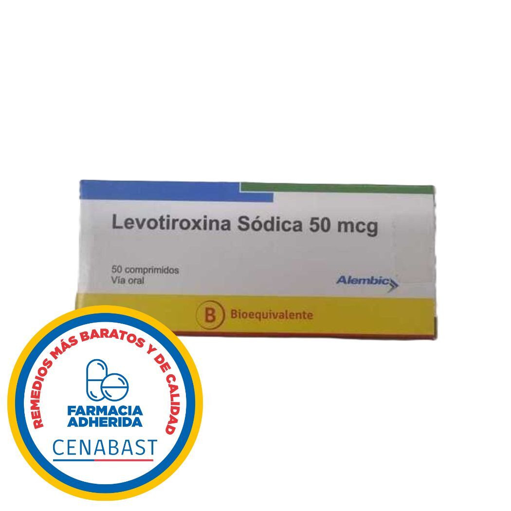 Levotiroxina (B) 50mcg 50 Comprimidos - Cenabast