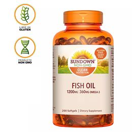 Sundown Fish Oil 1200mg 200 Cápsulas