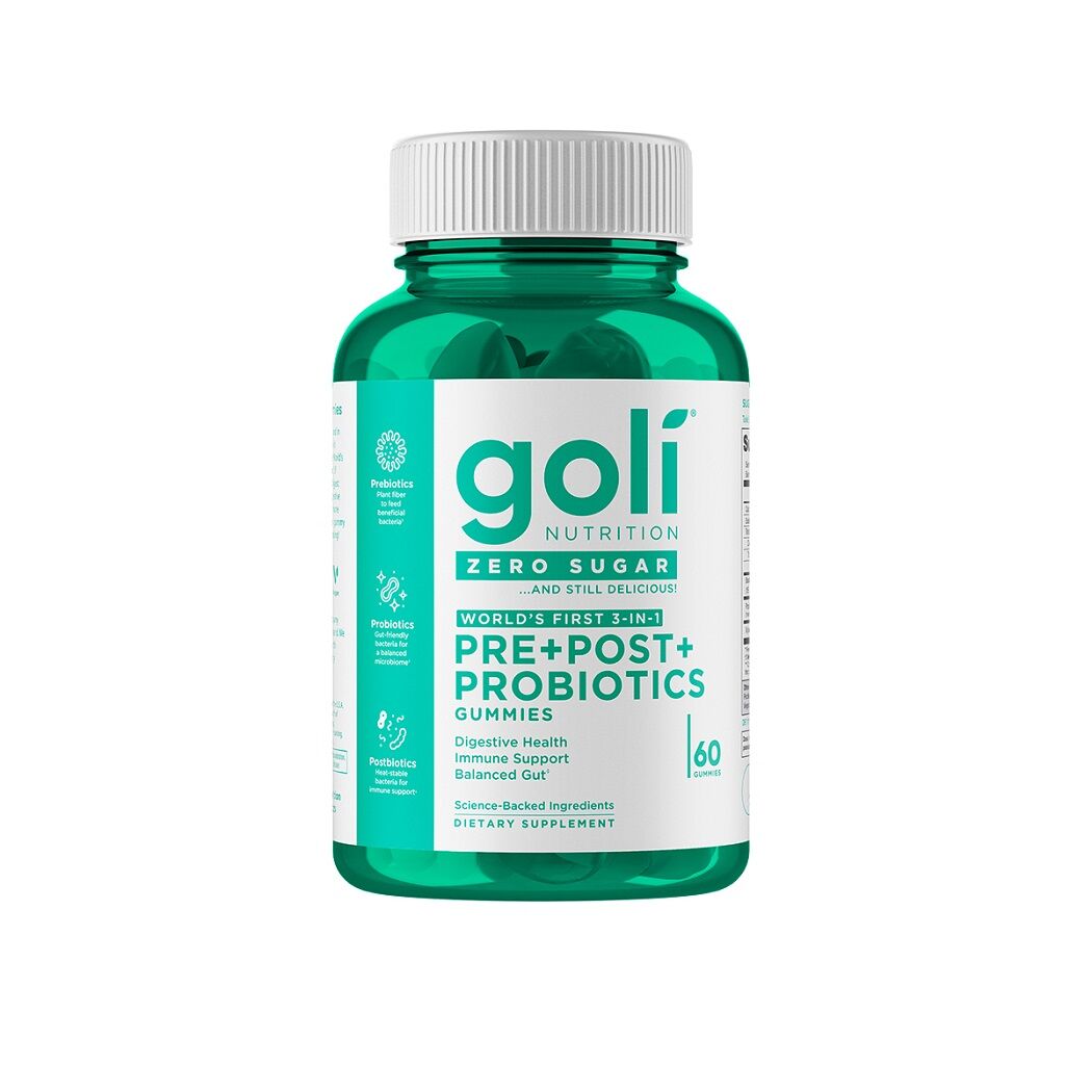 Goli Pre-Post-Probiotic Zero Sugar 60 Gummies