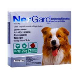 Nexgard 68mg de 10.1- 25kg 3 Comprimidos Masticables