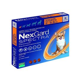 Nexgard Spectra 2-3.5kg 3 Comprimidos Masticables
