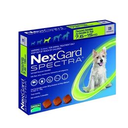 Nexgard Spectra 7.6-15kg 3 Comprimidos Masticables