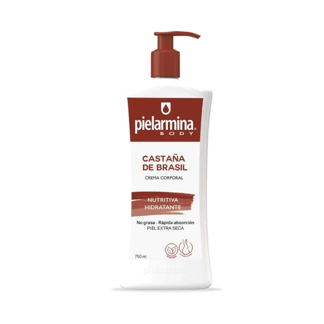 Crema Corporal Nutritiva Hidratante Con Castaña Brasil 750ml