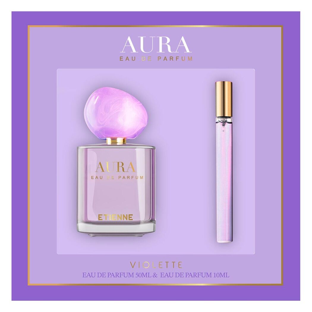 Etienne Eau De Parfum Aura Violette 50ml + Perfume 10ml