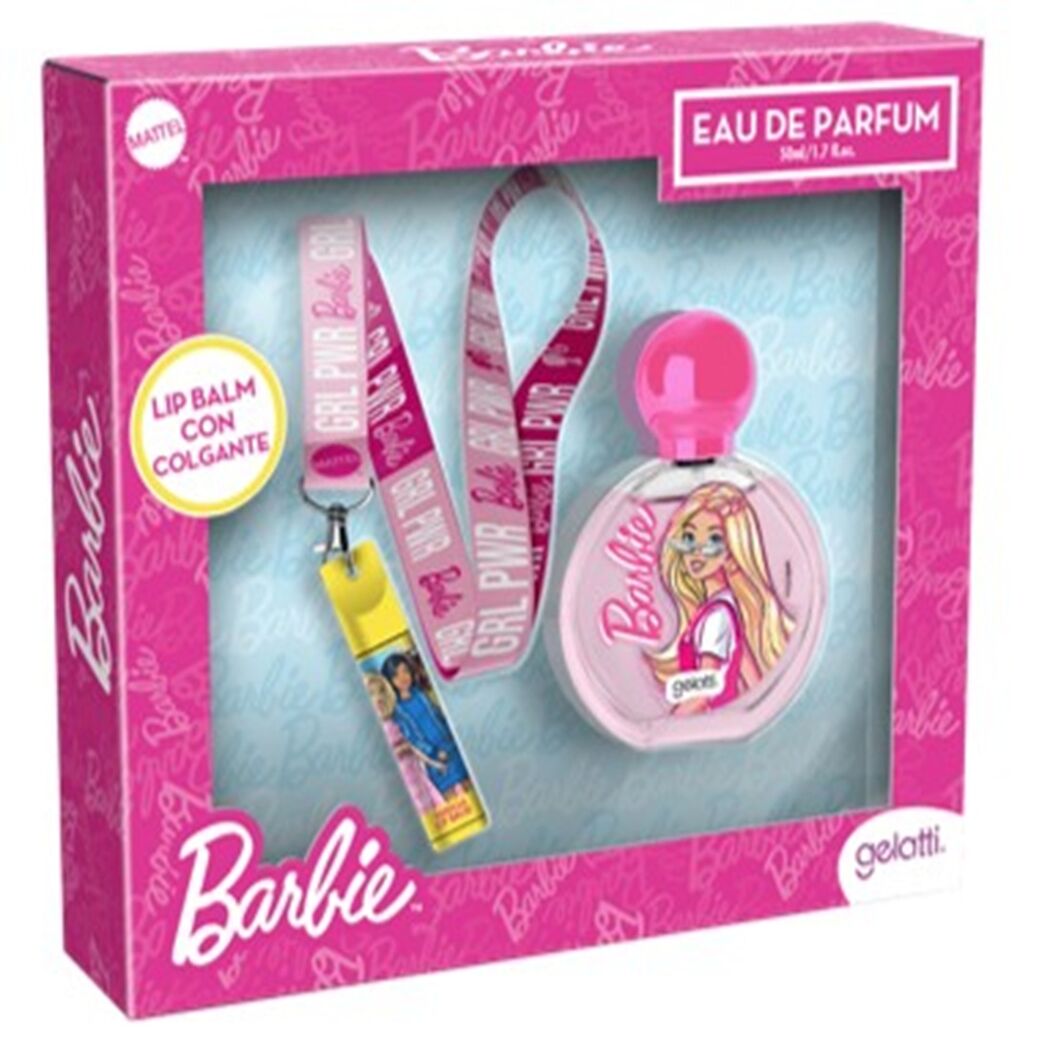 Gelatti Barbie Perfume 50ml + Lip Balm + Lanyard