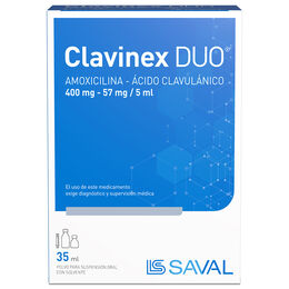 Clavinex Duo Forte Amoxicilina / Ácido Clavulanico Suspensión Oral 35ml