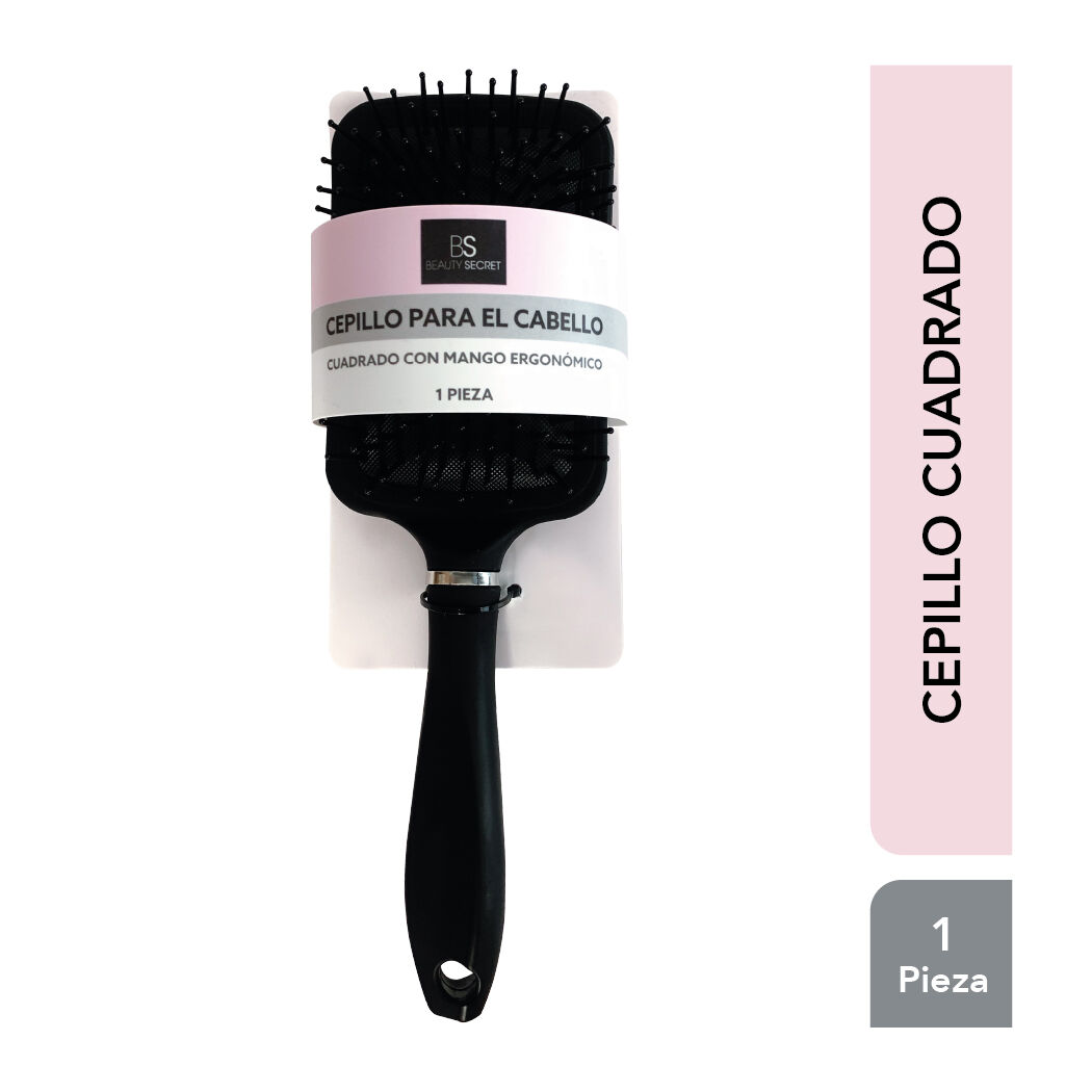 Beauty Secret Cepillo Regular Cuadrado Negro