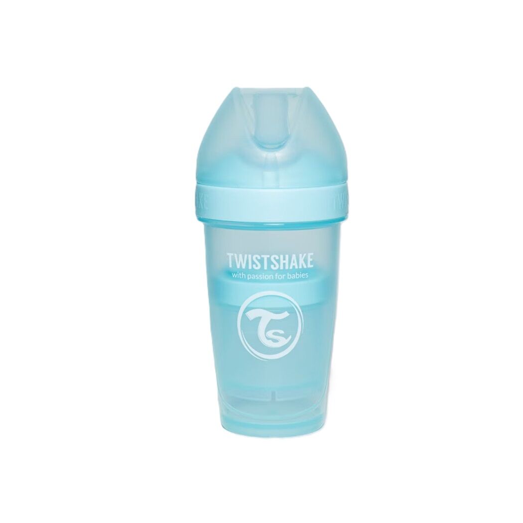 Mamadera Twistshake Double Pro Azul Pastel 260ml