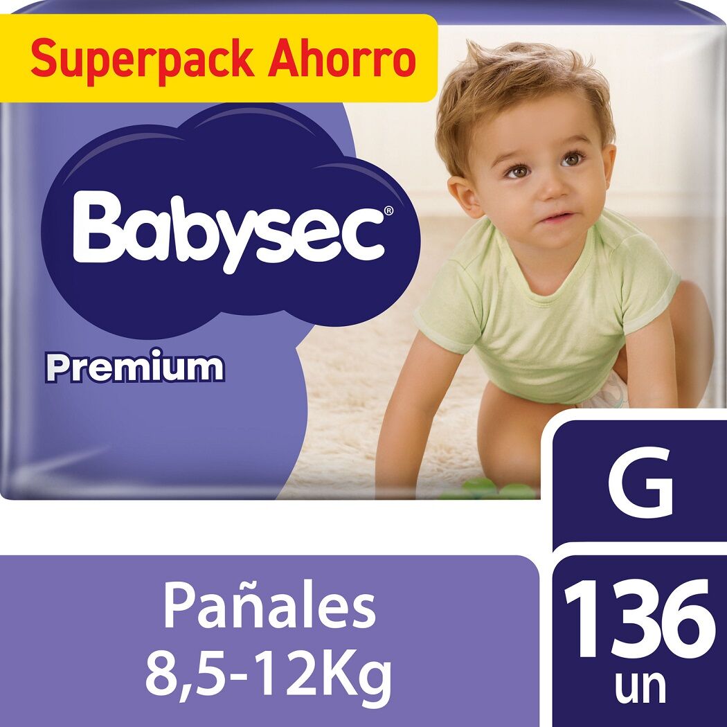 Babysec Pañales Premium G x136