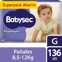Babysec Pañales Premium G x136