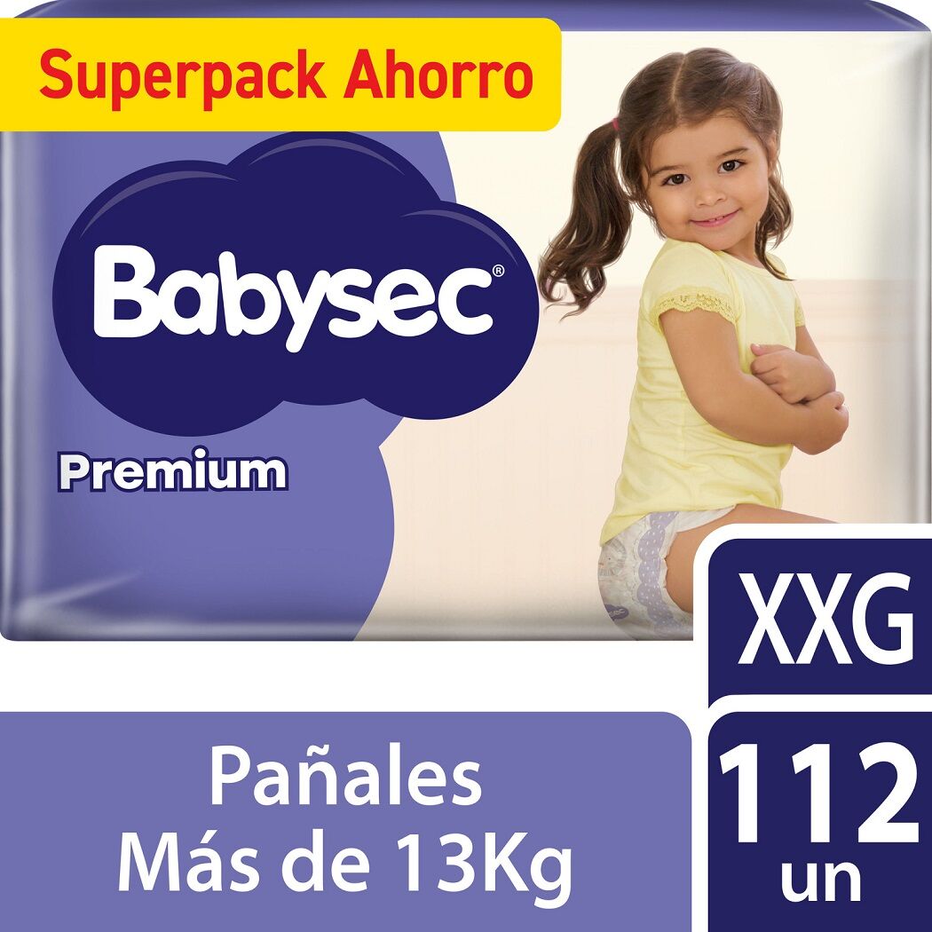 Babysec Pañales Premium XXG x112