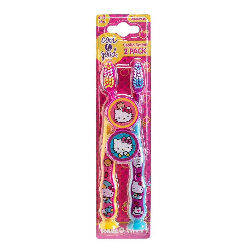 Cepillos Infantiles Cool & Good Hello Kitty 2x