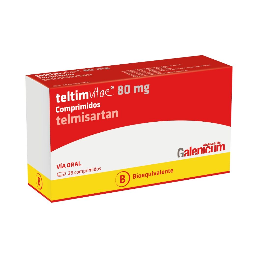 Teltimvitae (B) Telmisartan 80mg 28 Comprimidos