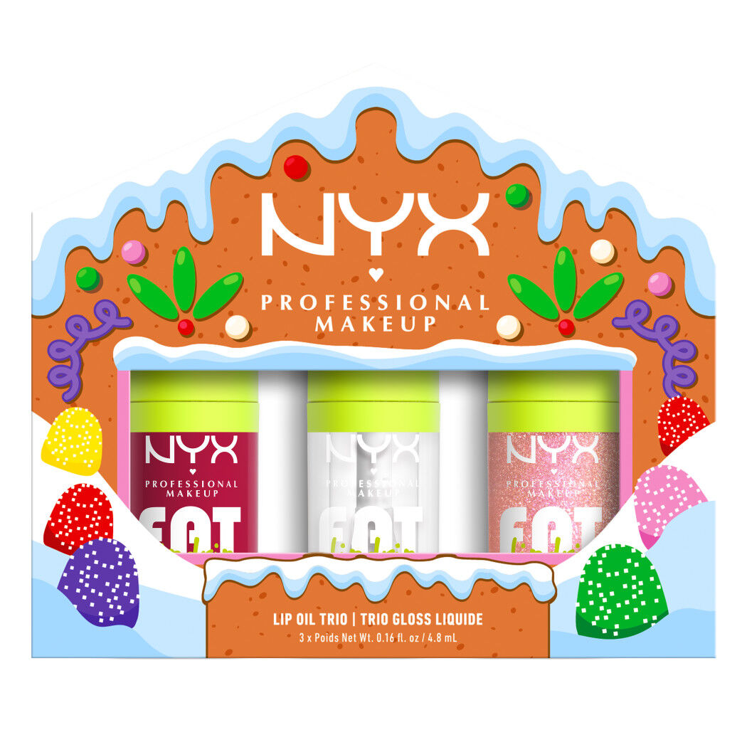 Lip Oil Trio Gloss Liquide Nyx Holiday