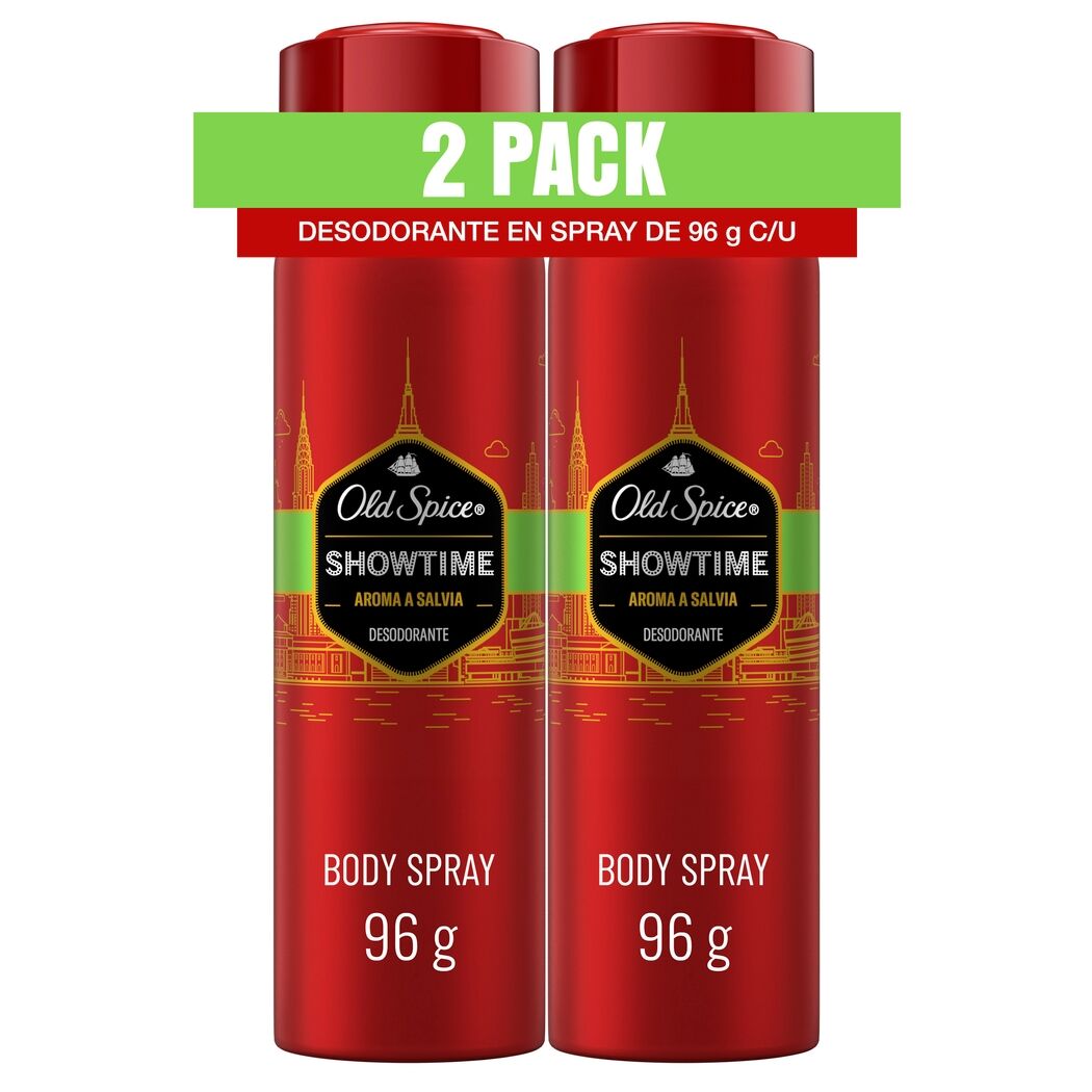 2Pack Desodorante en Spray Old Spice Showtime 150 ml