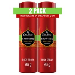 2Pack Desodorante en Spray Old Spice Showtime 150 ml