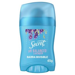 Antitranspirante en Barra Secret pH Balanced Lavander 45g
