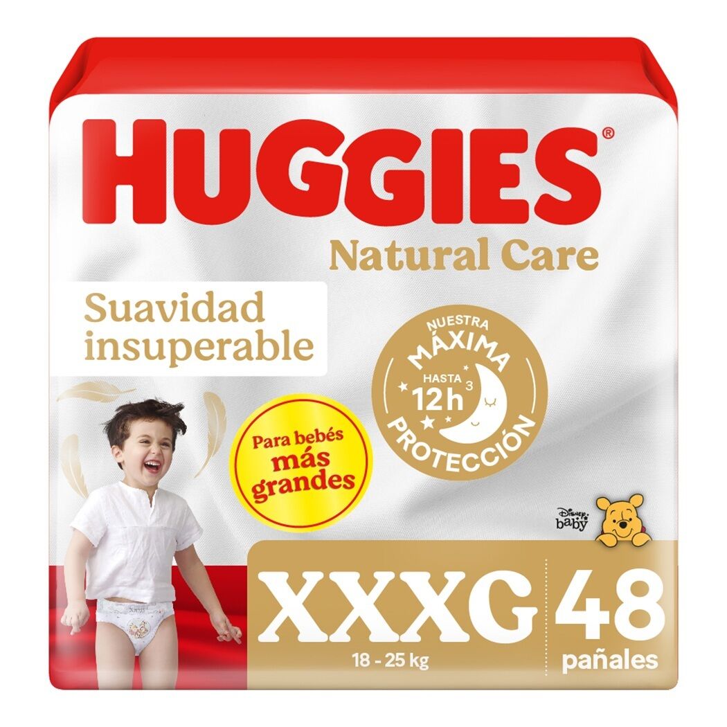 Pañales Huggies Natural Care XXXG 48 Unidades