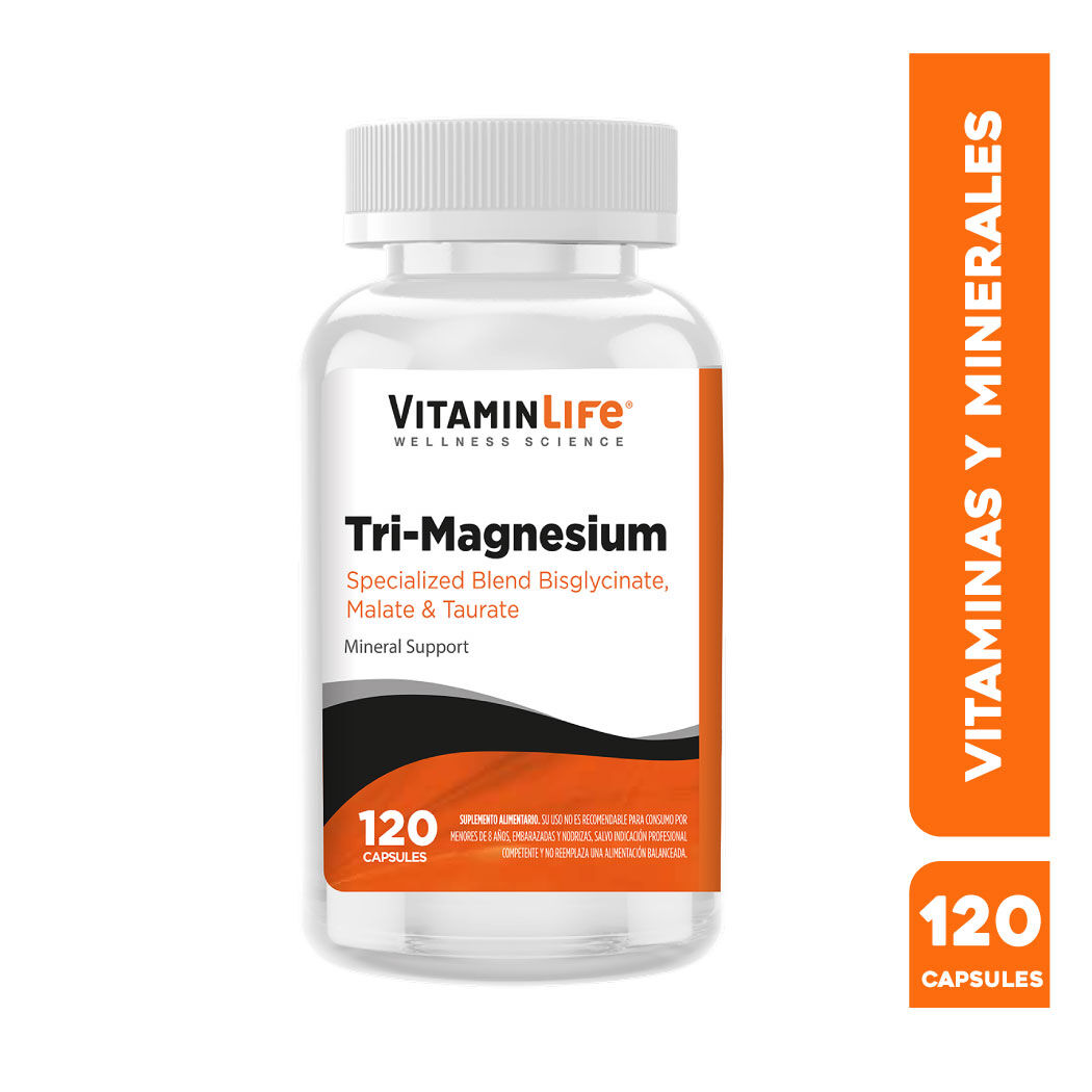 VitaminLife Trimagnesio 120 Cápsulas
