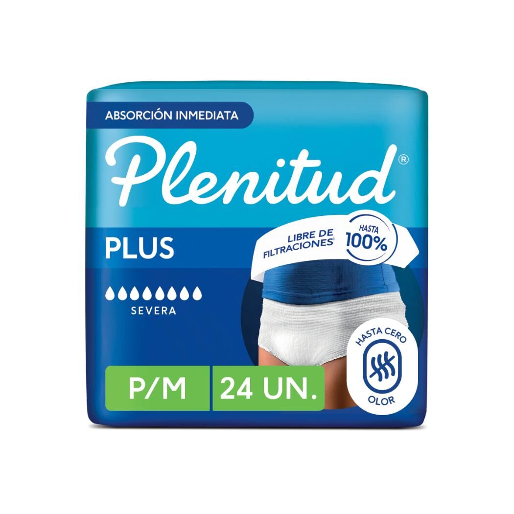 Ropa Interior Desechable Plenitud Protect Plus P/M 24 Unidades